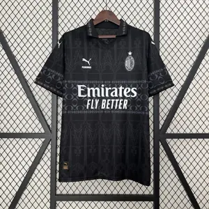 23-24 AC Milan Fouth Kit Black Shirt Jerseys World Yupoo