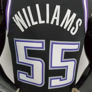2022 Season Williams#55 Kings City Edition Black NBA Jersey 3