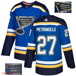 2018 St. Louis Blues ice hockey jersey M-3XL 圣路易蓝调队时尚亮片款冰球服 33