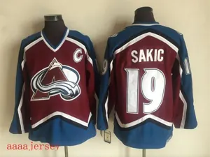 Colorado Avalanche retro ice hockey jersey M-3XL 科罗拉多雪崩队复古冰球服 1