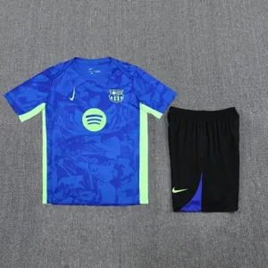 25-26 Barcelona Blue Training Kits Football Tracksuits 1