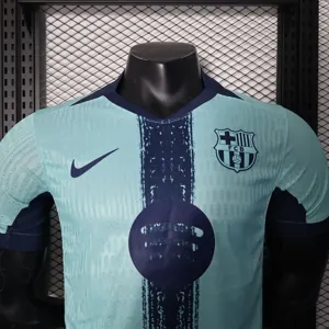 25-26 Barcelona 125th Anniversary Blue Special Edition Player Version Shirt AAAAJersey Wholesal 8