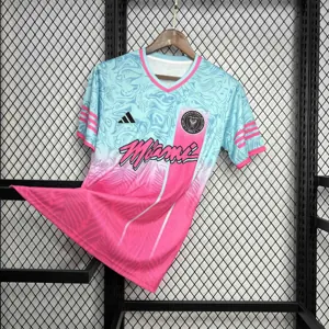 24-25 Inter Miami Special Beach Edition Kit Pink&Blue AAAAJerseys Dropshipping Yupoo 4