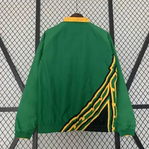 2024 Jamaica Reversible Windbreaker Orange&Green Double-Sides Jacket Soccer Jerseys For Sale 2