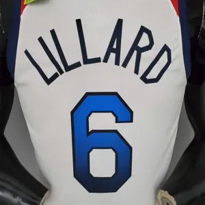 2021 Olympic Games LILLARD#6 USA Team USA White Red 1
