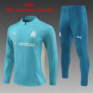 24-25 Marseille Kids Long Sleeve Training Suit Football Shirts