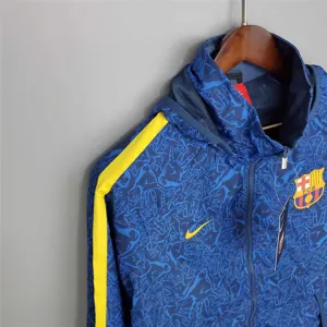 21-22 Barcelona blue Camouflage Windbreaker 1