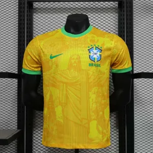 2024 Brazil Jesus the Redeemer Special Edition Kit Player Version Shirt AAAAJersey Supplier Yup