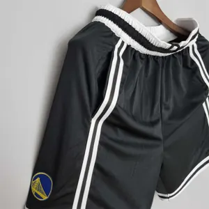 2022 Golden State Warriors NBA US Training Shorts Black 4