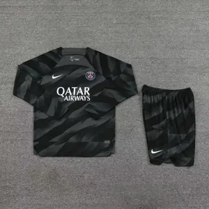 23-24 PSG Goalkeeper Black Long Sleeve Soccer Jerseys Yupoo 1