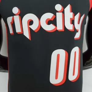 2022 Season Anthony#00 Trail Blazers Urban Edition Black NBA Jersey 5