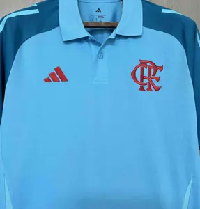 24-25 Flamengo Blue POLO Shirt AAAAJersey Supplier Yupoo 4
