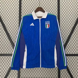 2024 Italy Reversible Windbreaker Home&Away Style Double-Sides Jacket Soccer Jerseys For Sale 1