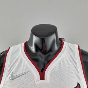 75th Anniversary Miami Heat BUTLER#22 White NBA Jersey 8