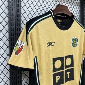 03-04 Sporting Lisbon Away Retro Kit Vintage T-Shirt Soccer AAAAJersey Yupoo 4