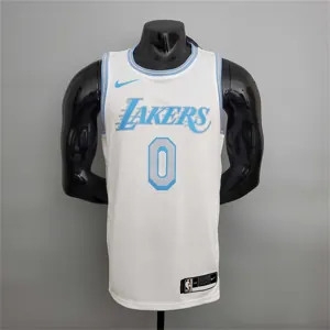 2021 Westbrook#0 Lakers Retro White