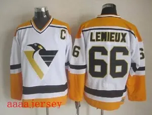 Pittsburgh Penguins retro ice hockey jersey M-3XL 匹兹堡企鹅队复古冰球服 5