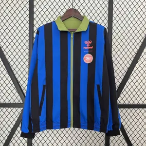 2024 Denmark Trench Coat Reversible Windbreaker Double-Sides Jacket Soccer AAAAJersey Yupoo 2