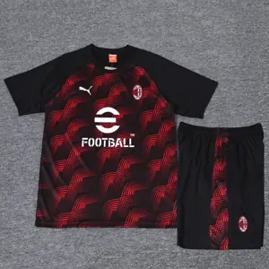 24-25 AC Milan Red and Black Training Suits Soccer Jerseys Yupoo 2
