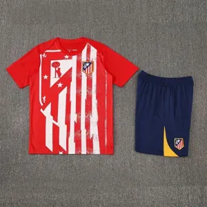 25-26 Atletico Madrid Red Training Kits Football Tracksuits 5