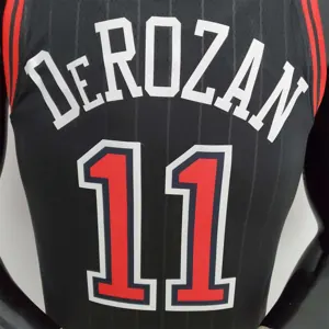75th Anniversary DeRozan#11 Bulls Flyers Black NBA Jersey 8