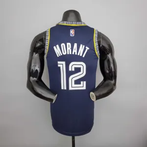 2022 season morant#12 Grizzlies City Edition Royal Blue 7