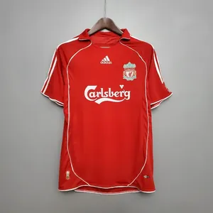 06-07 Retro Liverpool Soccer Jersey Home S-2XL