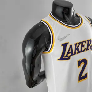 75th Anniversary IRVING #2 Los Angeles Lakers White NBA Jersey 7