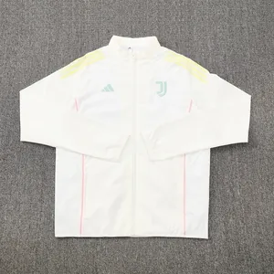 25-26 Juventus Windbreaker White Jacket AAAAJersey Supply Yupoo 6