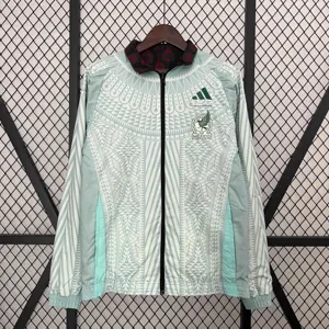 2024 Mexico Trench Coat Reversible Windbreaker Double-Sides Jacket Soccer AAAAJersey Yupoo 3