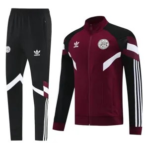 24-25 Ajax Football Red Tracksuit Long Jacket Suits