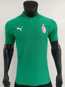25-26 AC Milan Green Polo Kit Player Version Soccer AAAAJersey Yupoo S-2XL