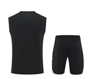 25-26 Argentina Black Training Kits Football Vest Suits 2
