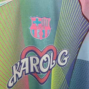 25-26 Barcelona Blue X KAROLG Football T-Shirt Custom Edition AAAAJersey Dropship Yupoo 2