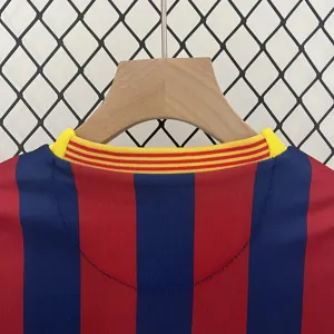13-14 Barcelona Home Retro Kids Kits Children Shirt Cheap Jersey Yupoo 9