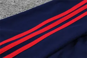 Polo Bayern sapphire blue and red three sides 2