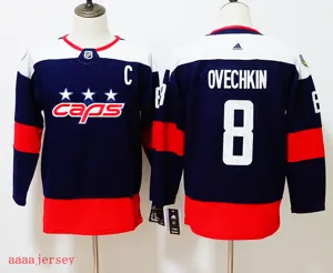 Washington Capitals kids ice hockey jersey SM-LXL 华盛顿首都队童装冰球服 2