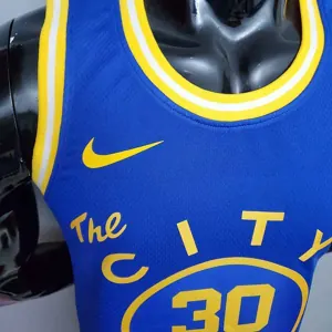 Tram version CURRY#30 Golden State Warriors blue 2