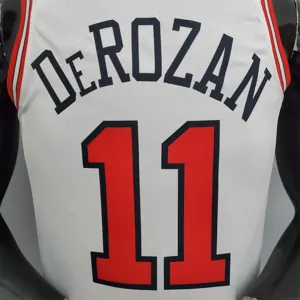 75th Anniversary DeRozan #11 Bulls White 2
