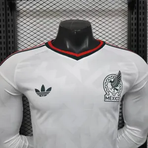 2026 World Cup Mexico Away Kit Football Player Version Long Sleeve Shirt AAAAJersey Dropship Yu 2