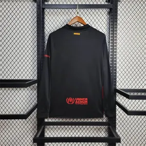 24-25 Barcelona Away Long Sleeve Shirt Without Spotify Text AAAAJersey Supplier Yupoo 6