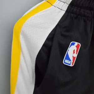 Warriors black NBA shorts 4