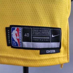 75th Anniversary TOSCANO #95 Los Angeles Lakers Yellow NBA Jersey 8