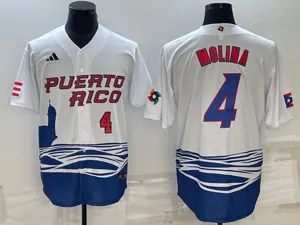 White Puerto Rico 2023 World Cup Baseball Jerseys 2