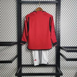 23-24 Kids Manchester United Home Long Sleeve Size 16-28 4