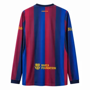 26-27 Barcelona Mens Home Kit Football Long Sleeve T-Shirt AAAAJersey Supply Yupoo 4 3