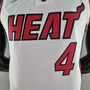 75th Anniversary Miami Heat OLADIPO#4 White NBA Jersey 9