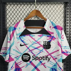 23-24 Barcelona White Training Suit 3