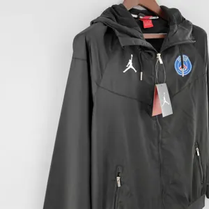 22-23 PSG black windbreaker-1 6