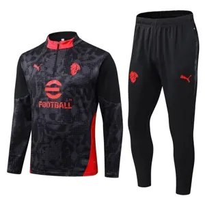 25-26 AC Milan Training Kit Soccer Black AAAAJersey Supply Yupoo